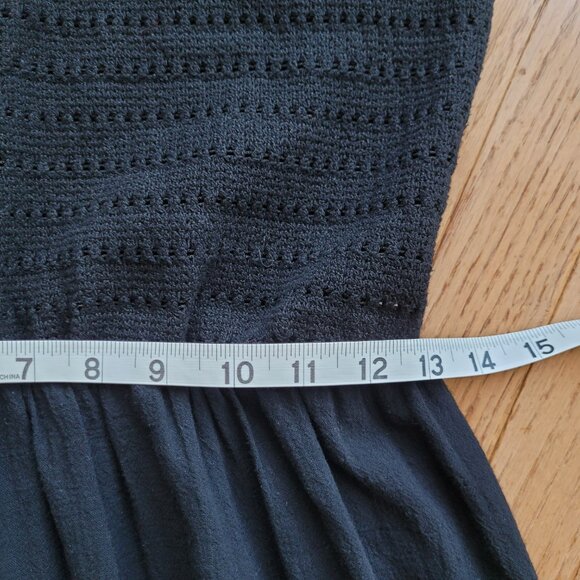 Mr. Buho Cotton Gauze Sundress Black Spaghetti Strap - Picture 8 of 10